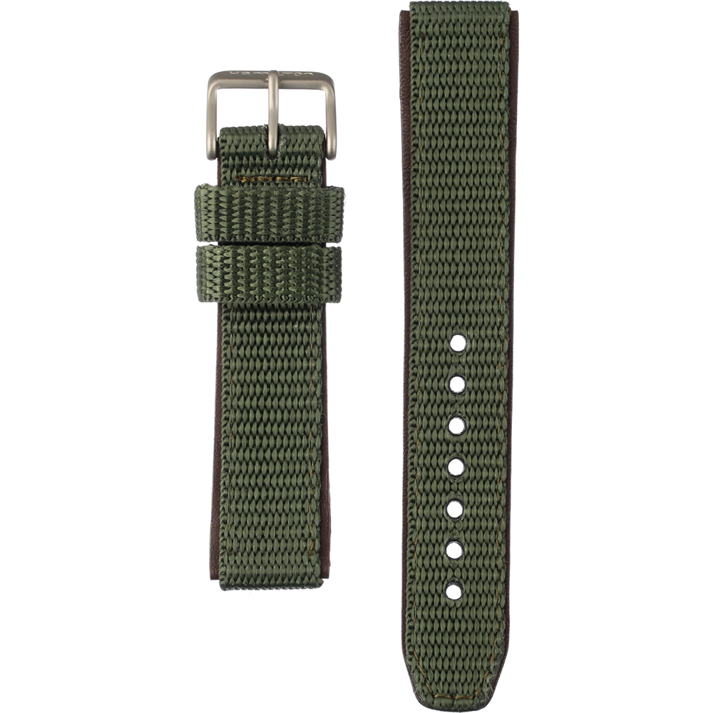 Hamilton Straps H693.684.101 Khaki Field Horlogeband