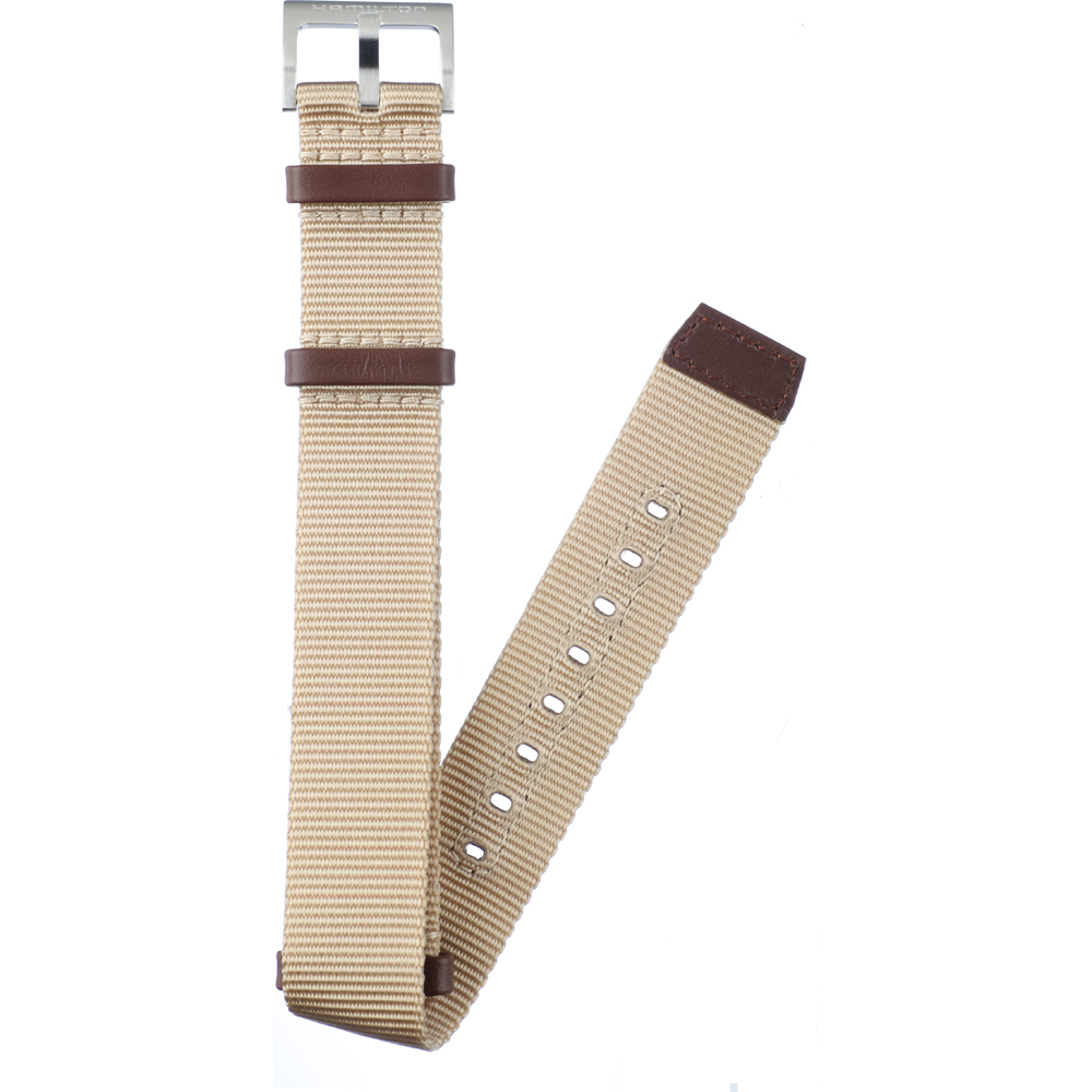 Hamilton Straps H690.694.103 Khaki Field Horlogeband