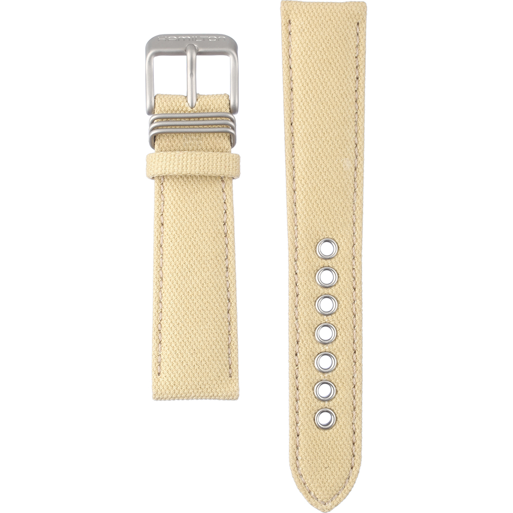 Hamilton Straps H694.723.101 Khaki Field Horlogeband