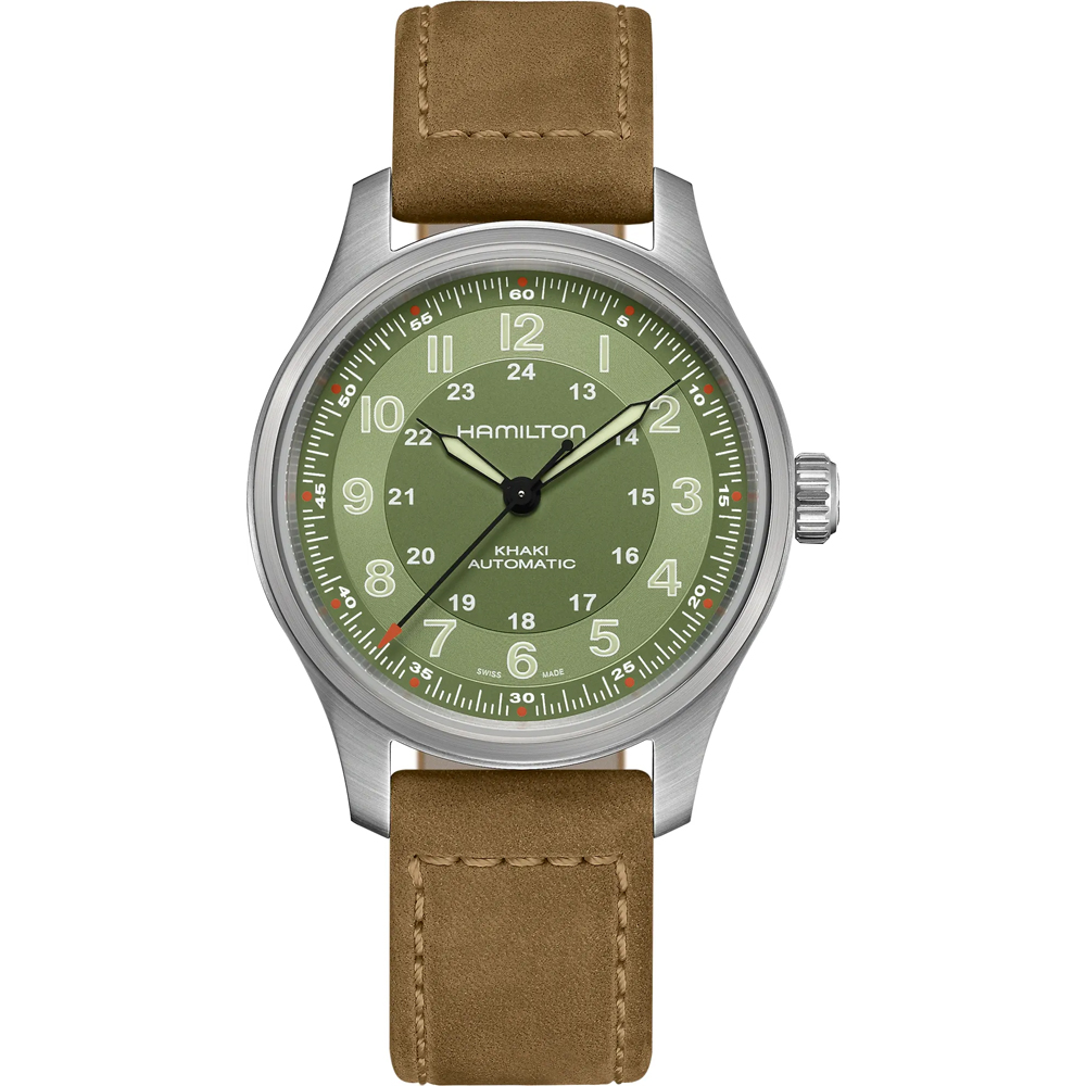 Hamilton Khaki Field H70545560 Khaki Titanium Horloge