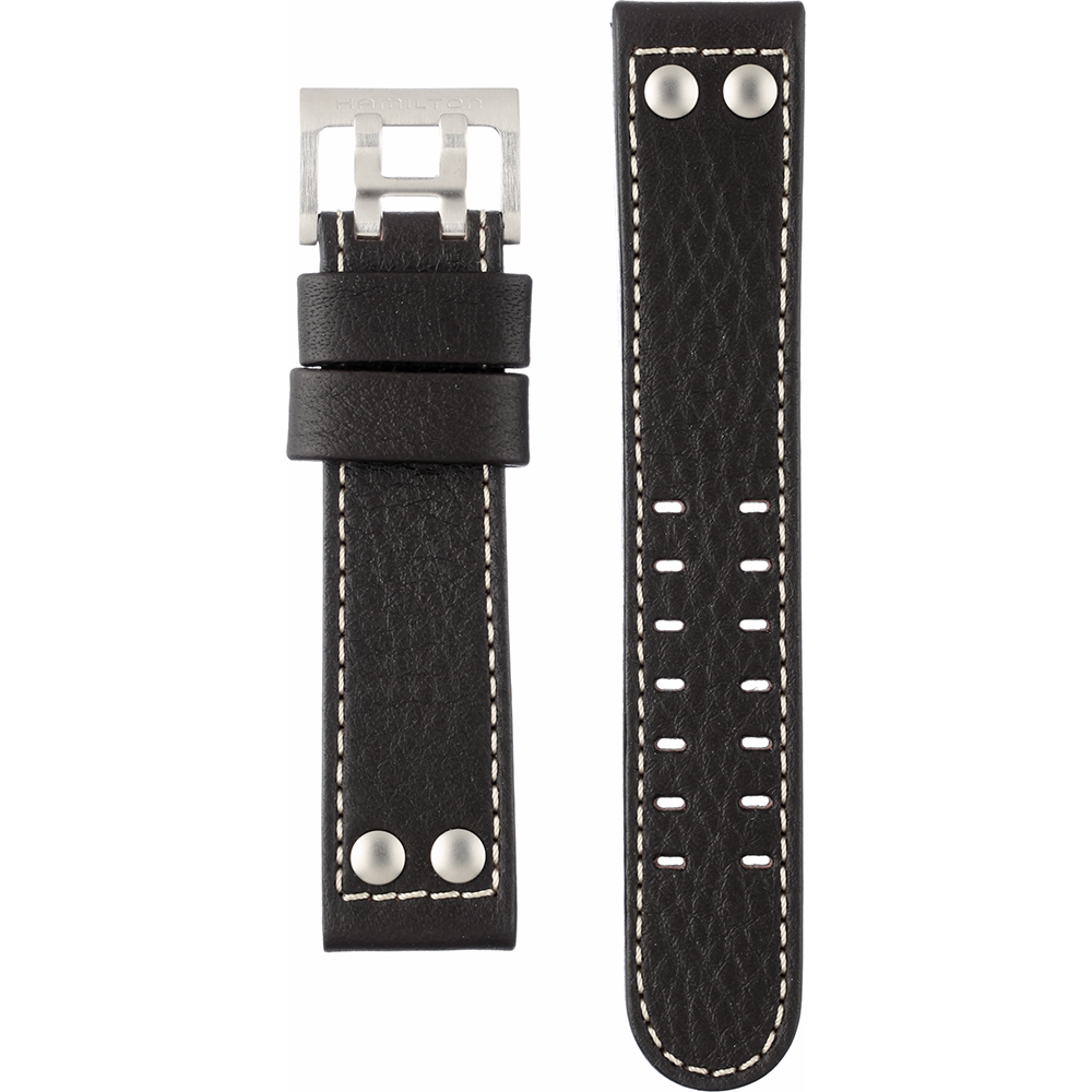Hamilton Straps H690.775.109 Khaki Horlogeband