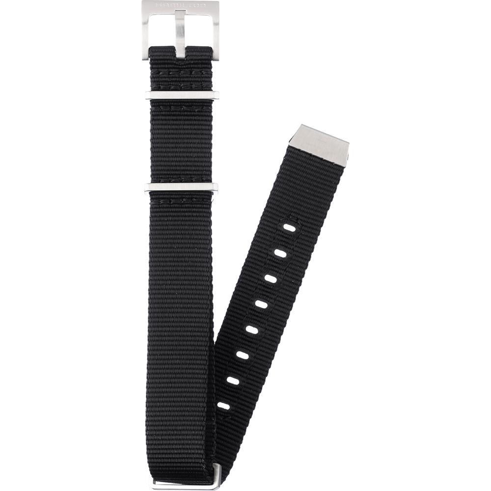 Hamilton Straps H690.822.100 Khaki Navy Scuba Horlogeband