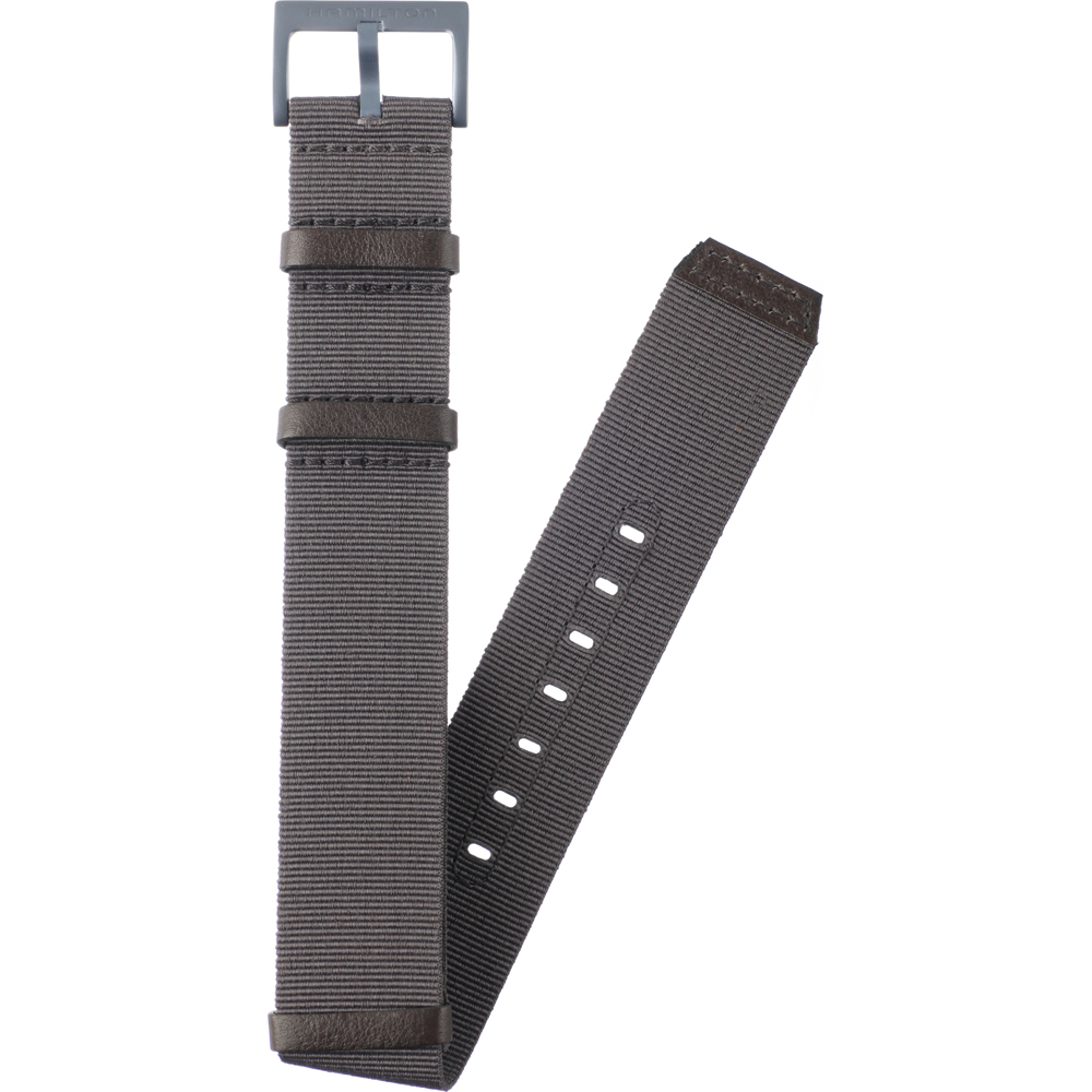 Hamilton Straps H694.804.101 Khaki Pilot Horlogeband