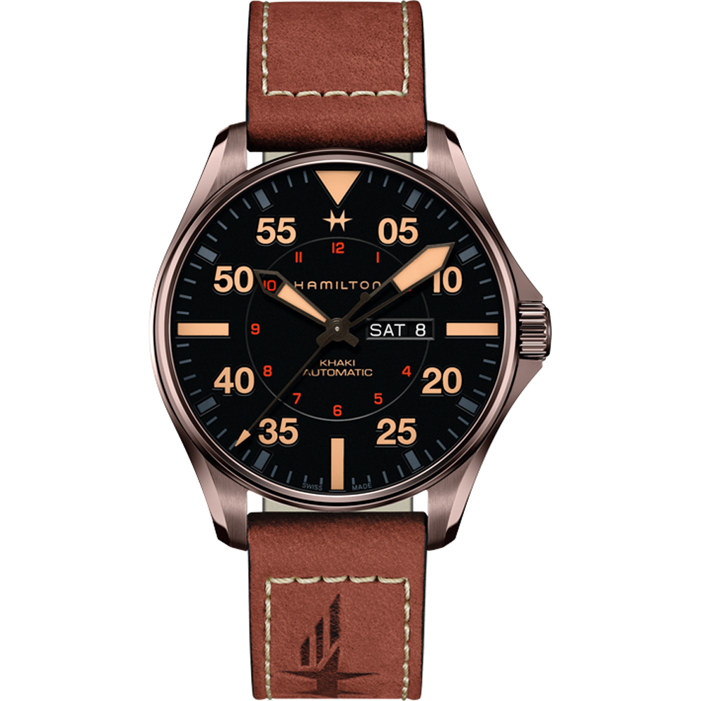 Hamilton Khaki Aviation H64705531 Khaki Pilot Horloge