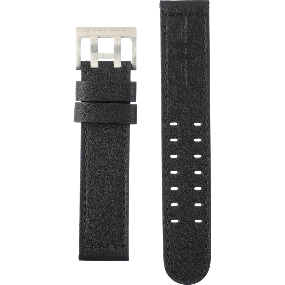 Hamilton Straps H690.646.110 Khaki Pilot Horlogeband