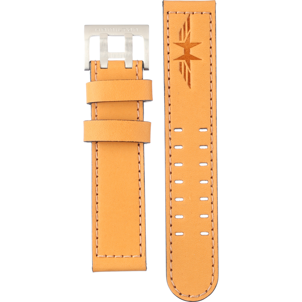 Hamilton Straps H690.646.111 Khaki Pilot Horlogeband