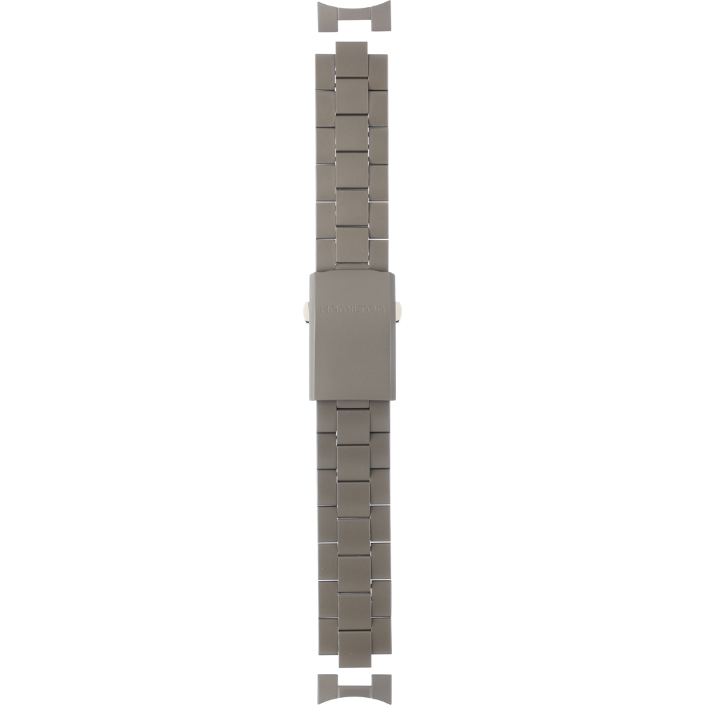Hamilton Straps H695.705.105 Khaki Titanium Horlogeband