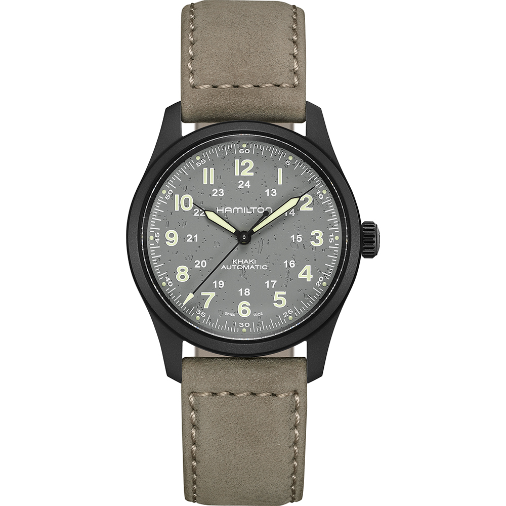 Hamilton Khaki Field H70215880 Khaki Titanium Horloge