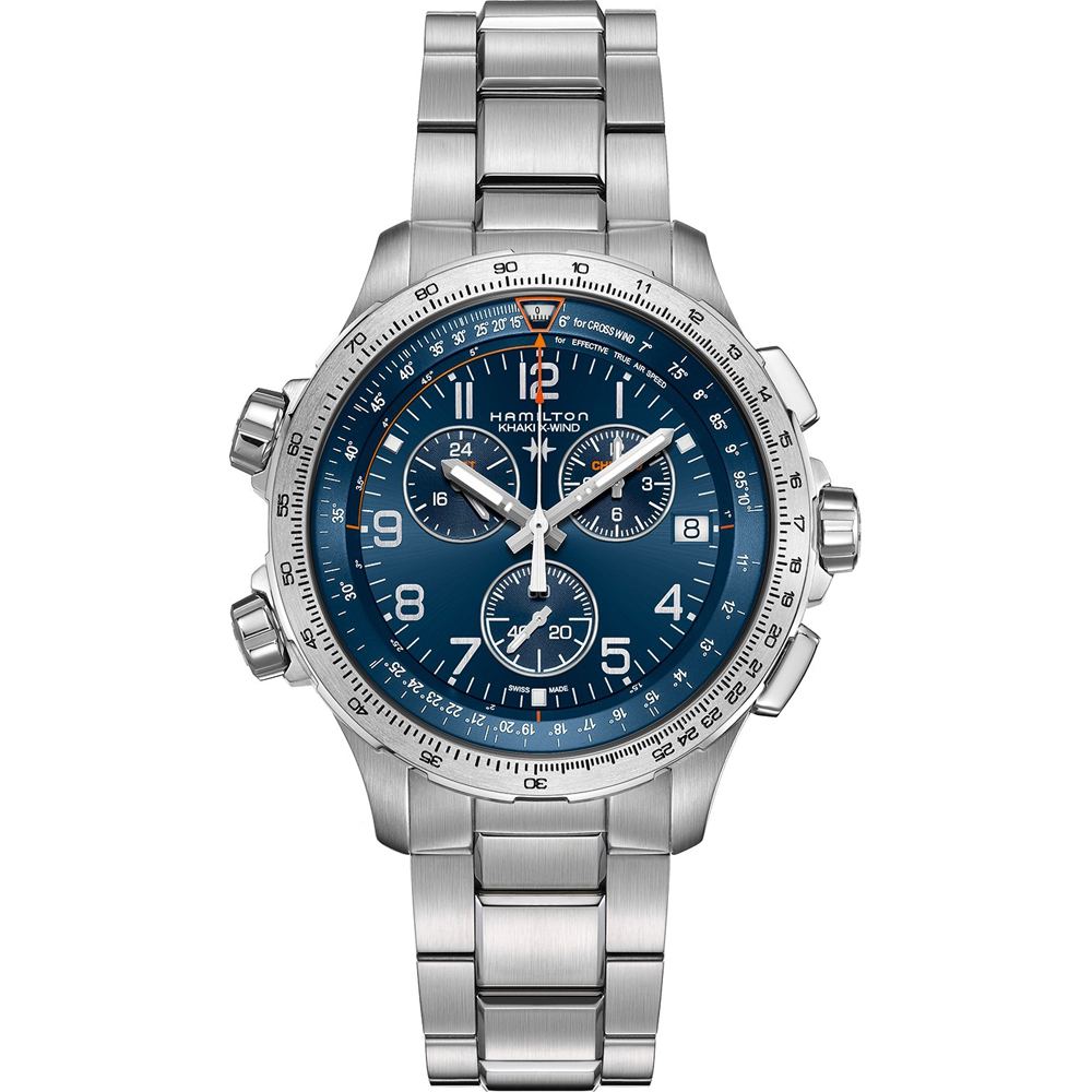 Hamilton Khaki Aviation H77922141 Khaki X-Wind GMT Horloge
