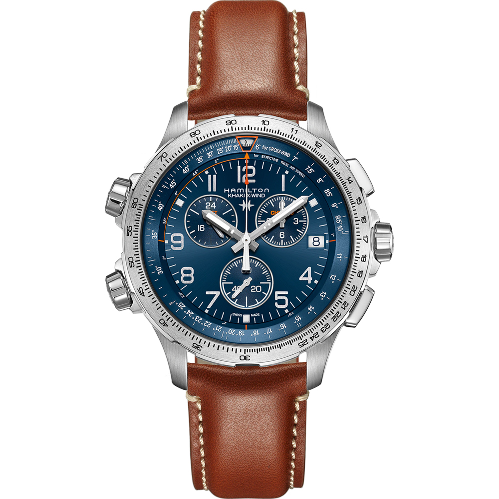 Hamilton Khaki Aviation H77922541 Khaki X-Wind GMT Horloge