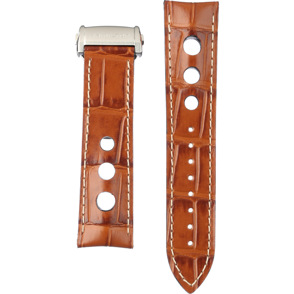 Hamilton Straps H690.357.000 Pan Europ Horlogeband