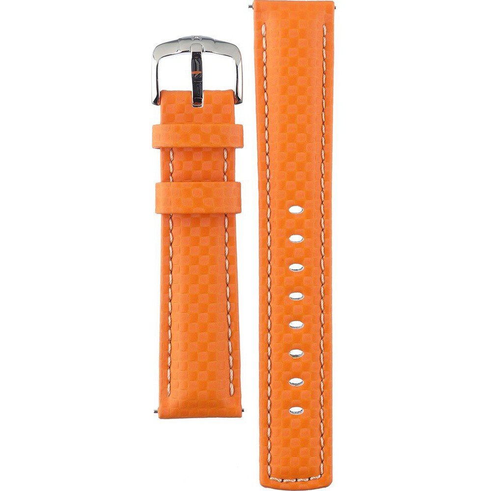 Hirsch 02592076-2-20 Carbon Horlogeband