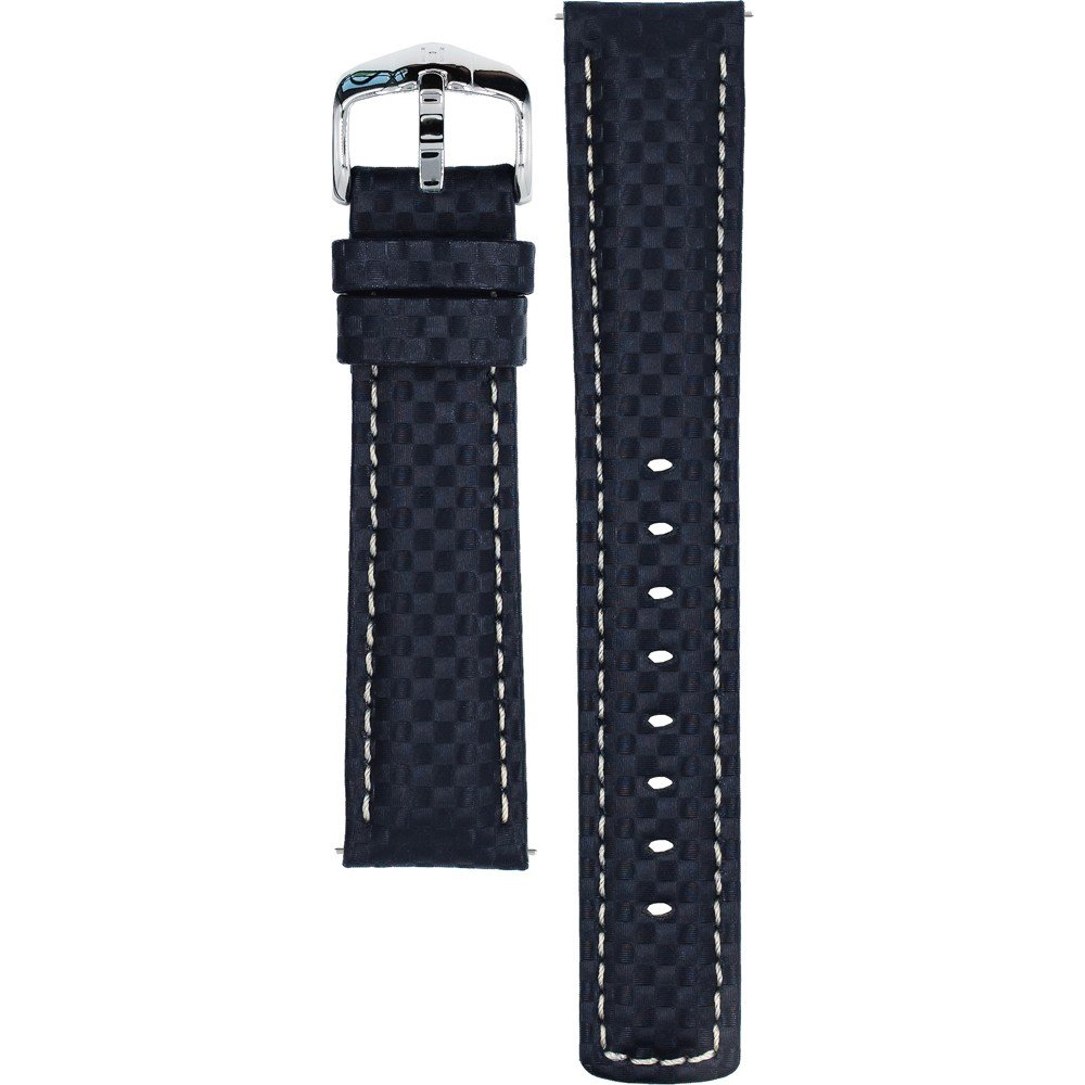 Hirsch 02592080-2-20 Carbon Horlogeband