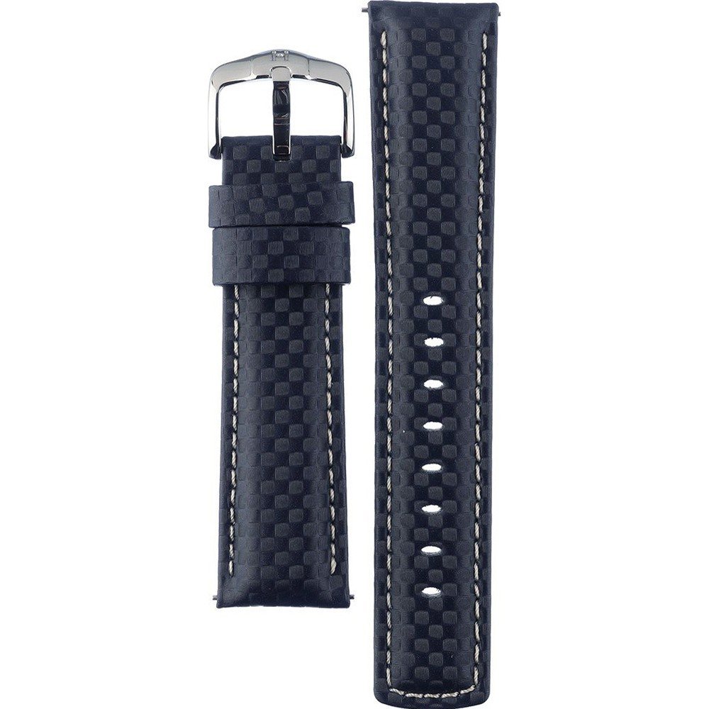Hirsch 02592080-2-22 Carbon Horlogeband