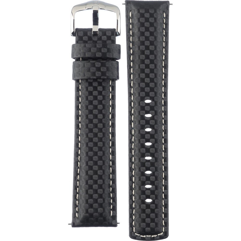 Hirsch 02592250-2-22 Carbon Horlogeband