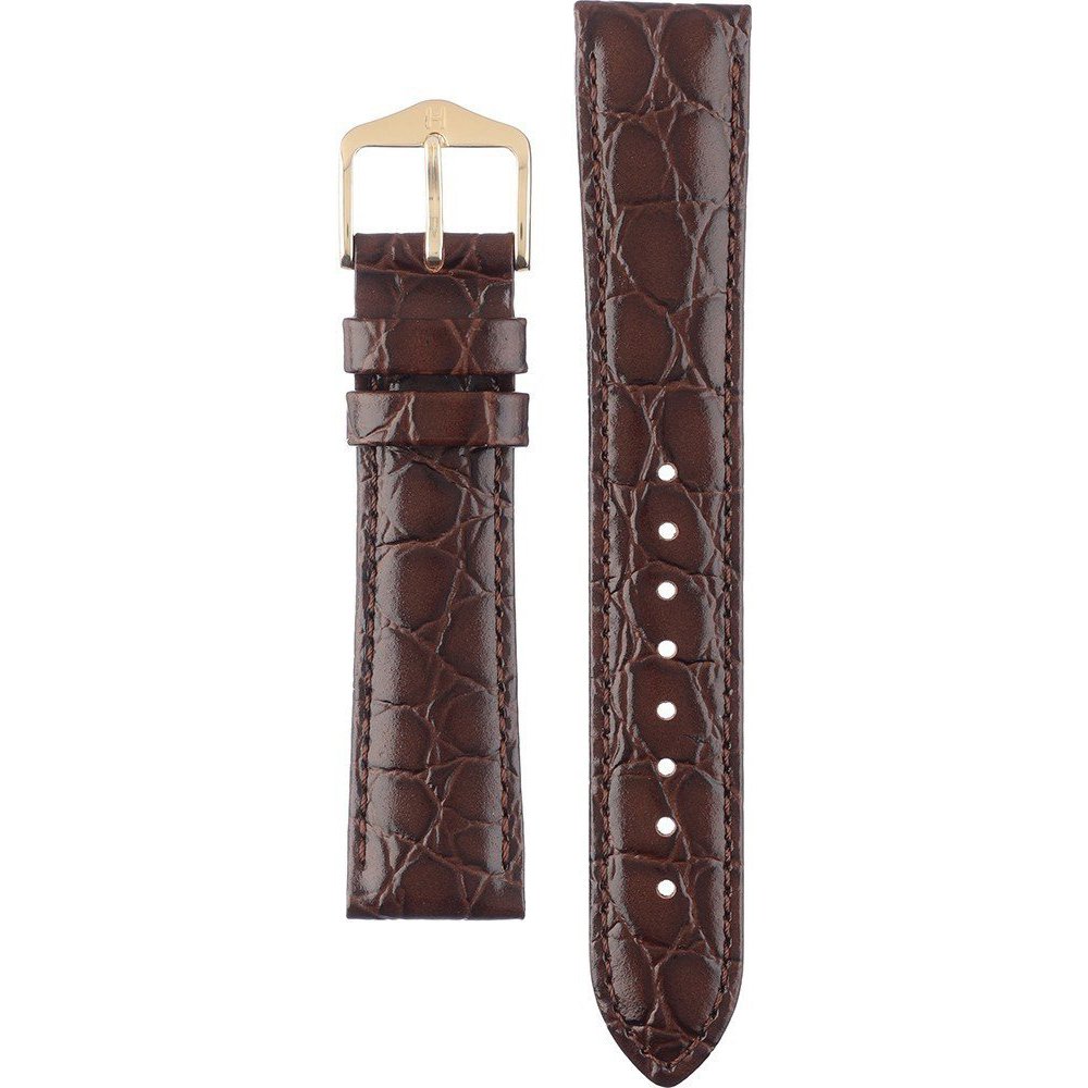 Hirsch 12302810NQ-1-18 Crocograin Horlogeband