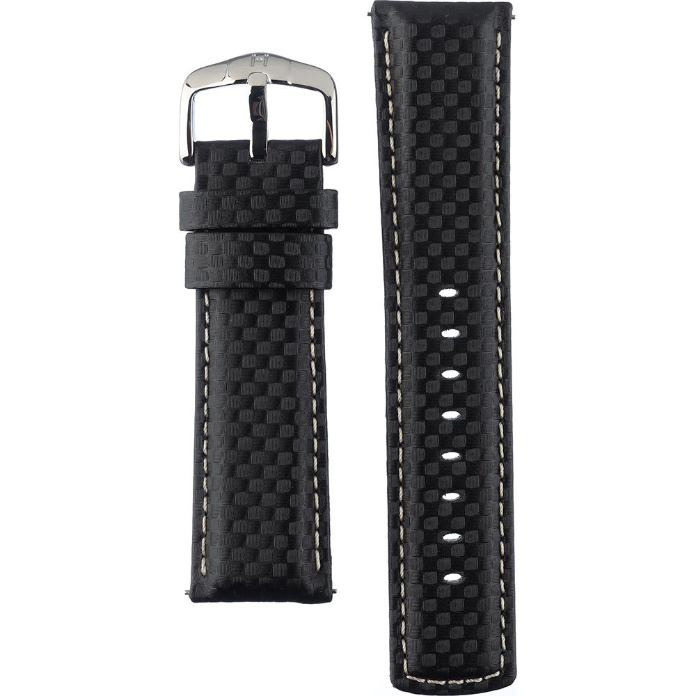 Hirsch 02592050-2-24 Carbon Horlogeband