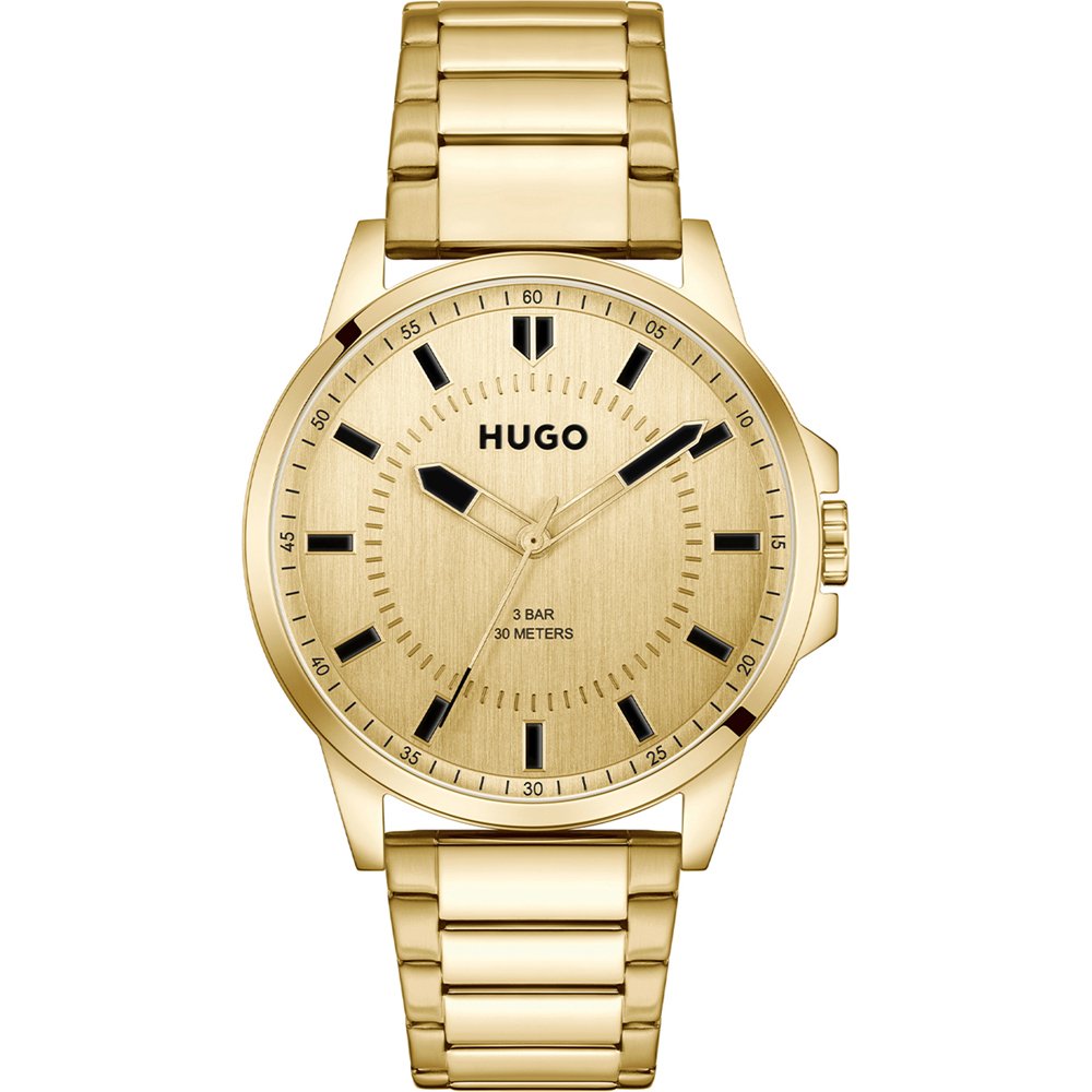 HUGO HU1530486 First Heren Horloge Goudkleurig