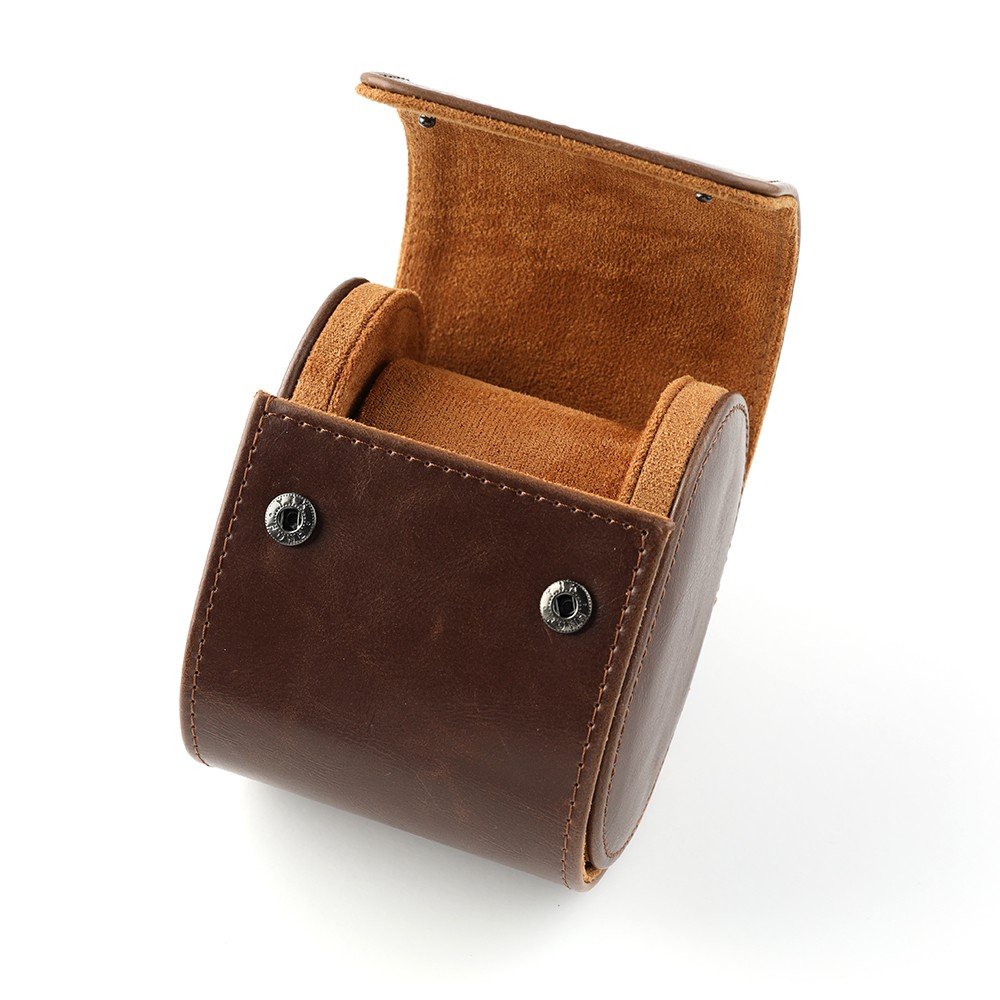 HWG WATCHROLL-ONE-BR Watchroll One Brown Horlogekisten