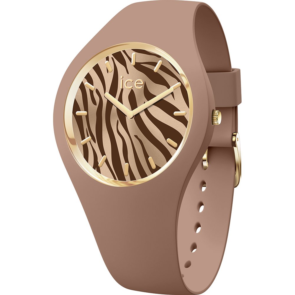 Ice Watch ICE wild - Mocha - Zebra 025893 Horloge - Siliconen - Bruin - Ø 37 mm