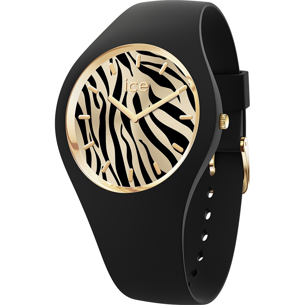 Ice-Watch Ice-Iconic 025894 ICE wild - Black Gold Zebra Horloge