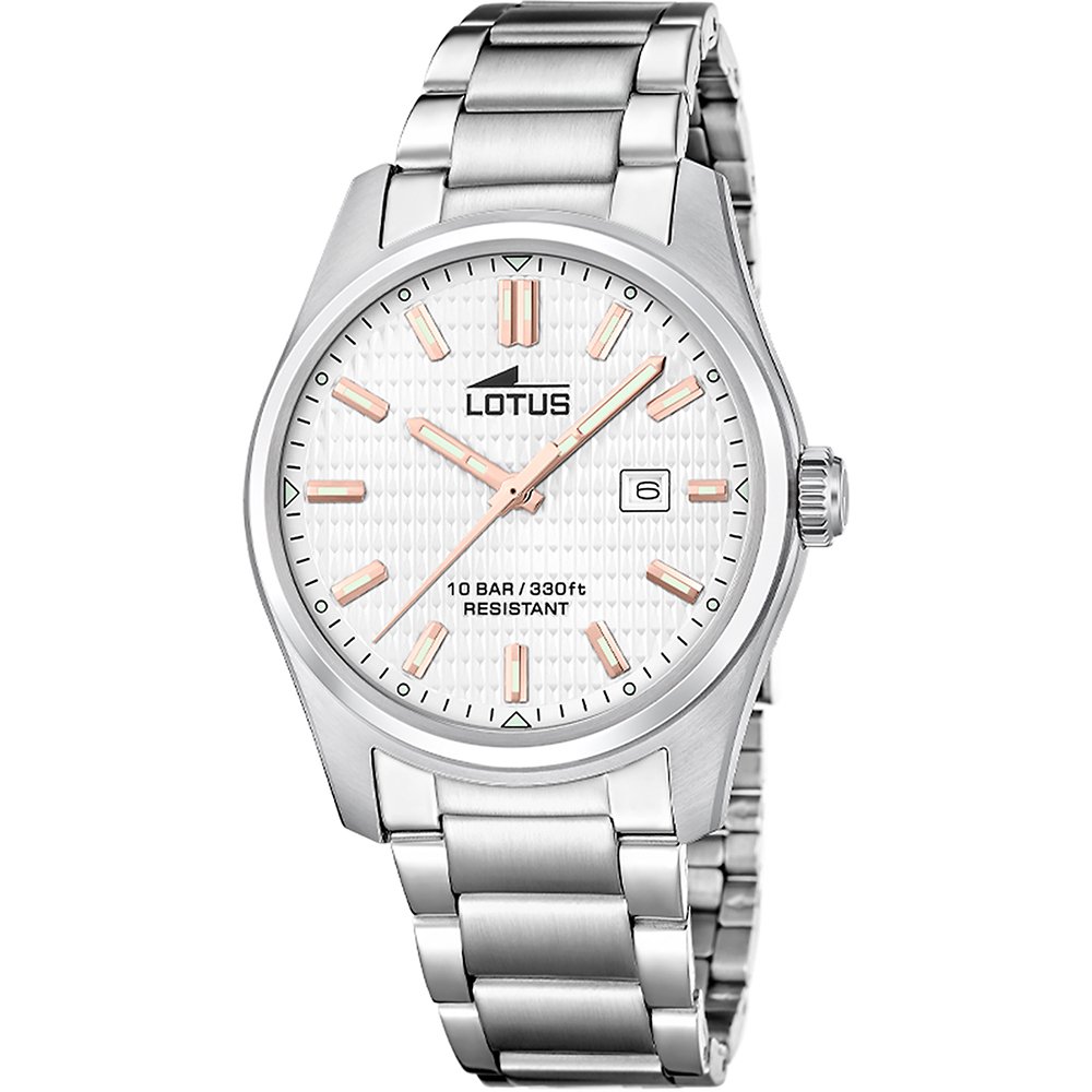 Lotus Casual 19060-1 Acero Clasico Horloge