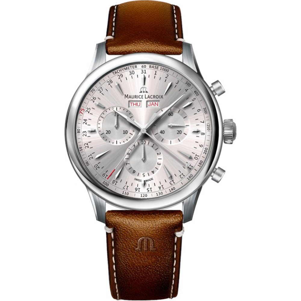 Maurice Lacroix 1975 751138-SS001-130-3 1975 Chronograph Calender Horloge