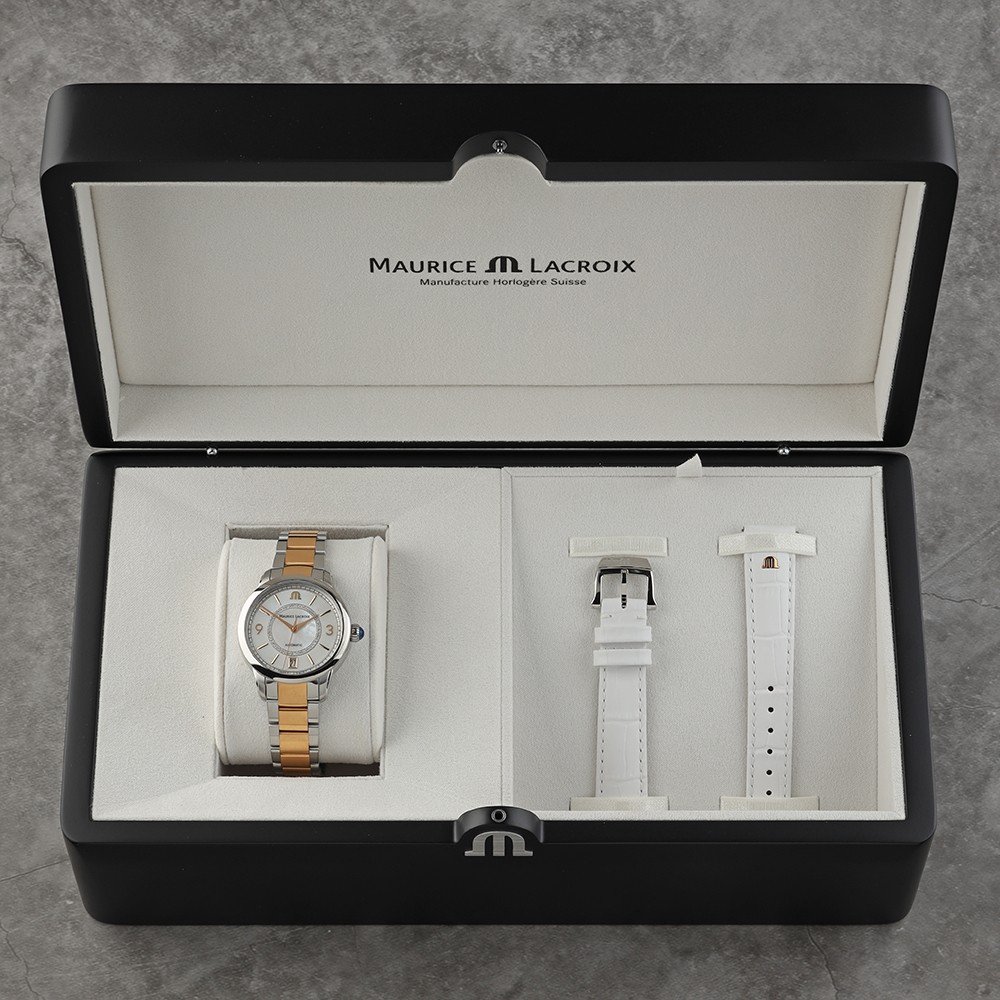 Maurice Lacroix Les Historiques PT6006-PVP0E-120-F Pontos watch set Horloge