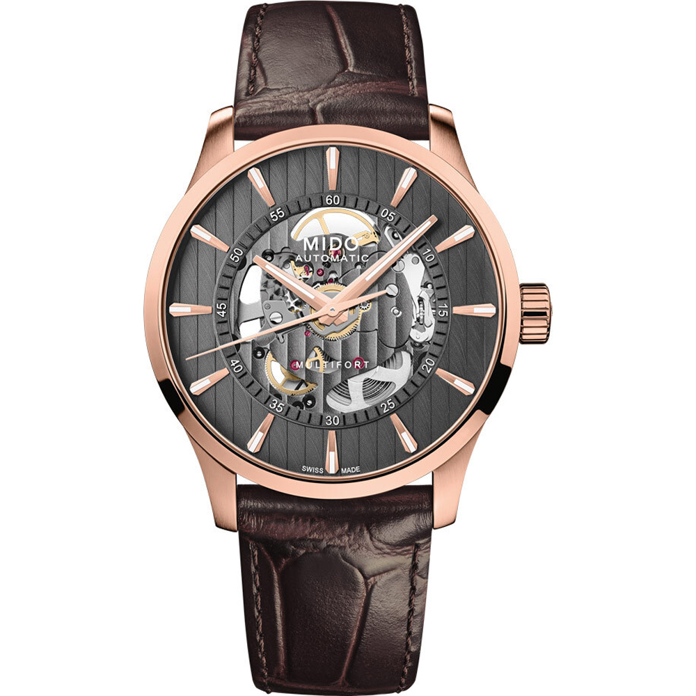 MIDO Multifort M0384363606100 Multifort Skeleton Vertigo Horloge
