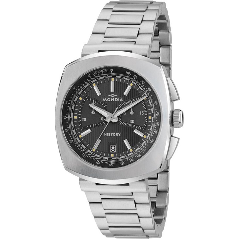 Mondia MH-002-SS-BK-CM History Concept Horloge