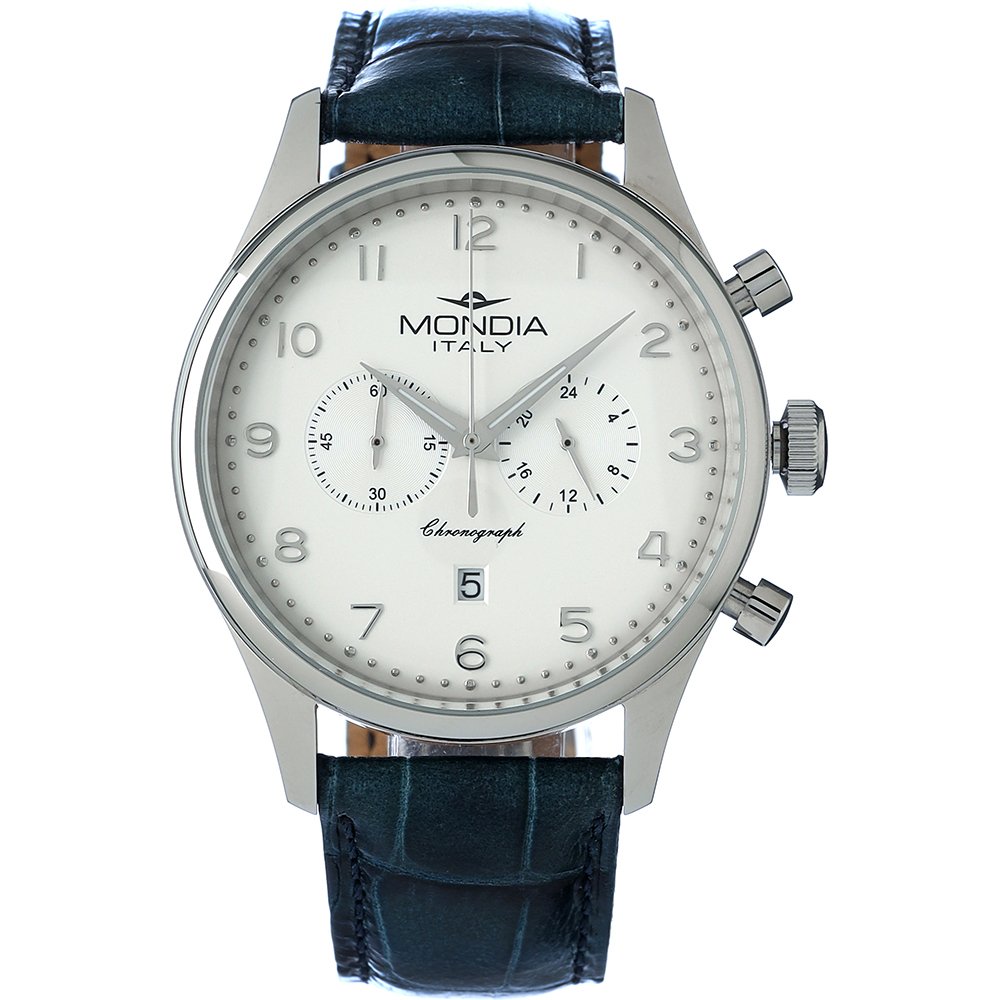 Mondia MI-6564-SS-SLAR-BL-CP Madison Horloge