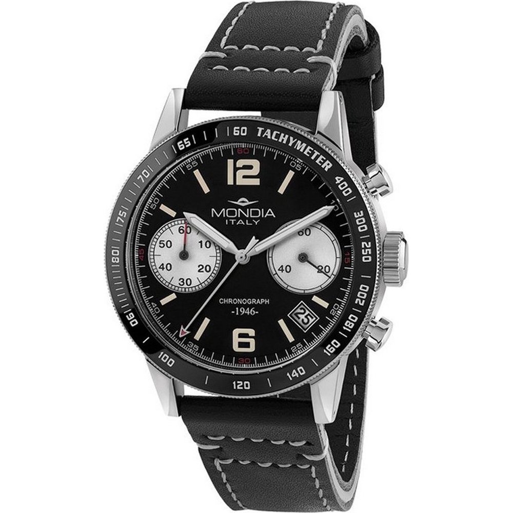 Mondia MI-822-SS-BK-CP Heritage 1946 Horloge