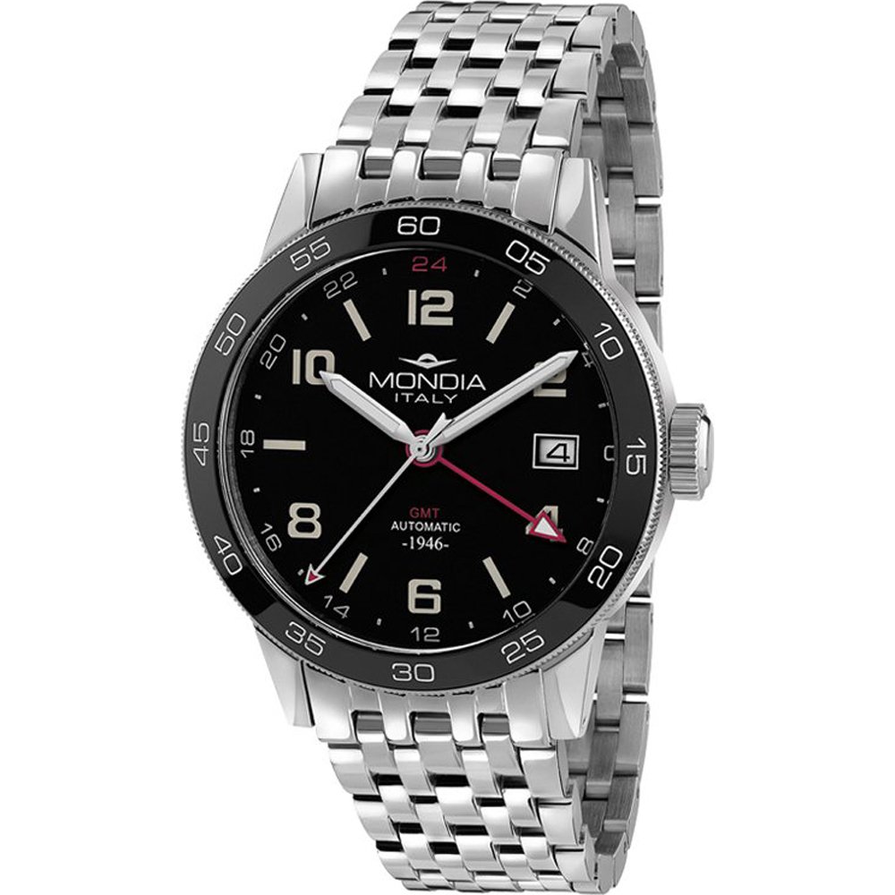 Mondia MI-823-SS-BK-CM Heritage 1946 GMT Horloge