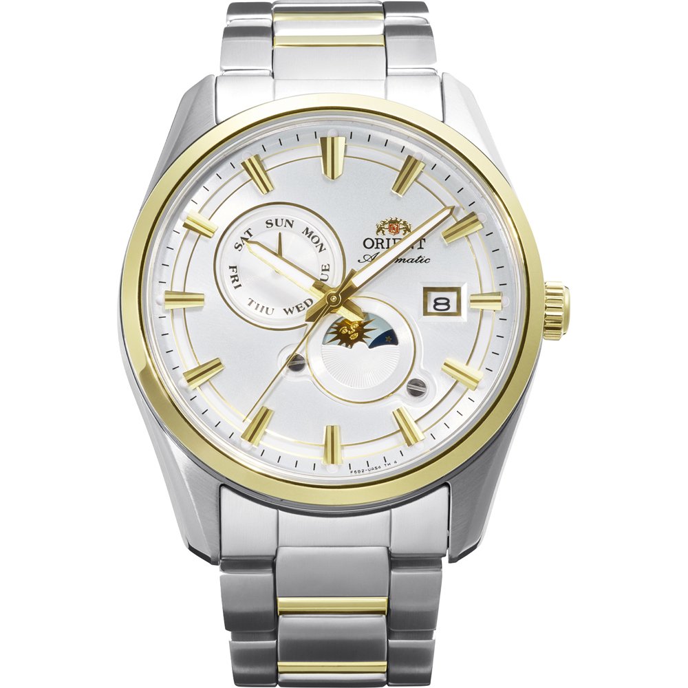 Orient Stretto RA-AK0312S30B Stretto Sun Moon Horloge