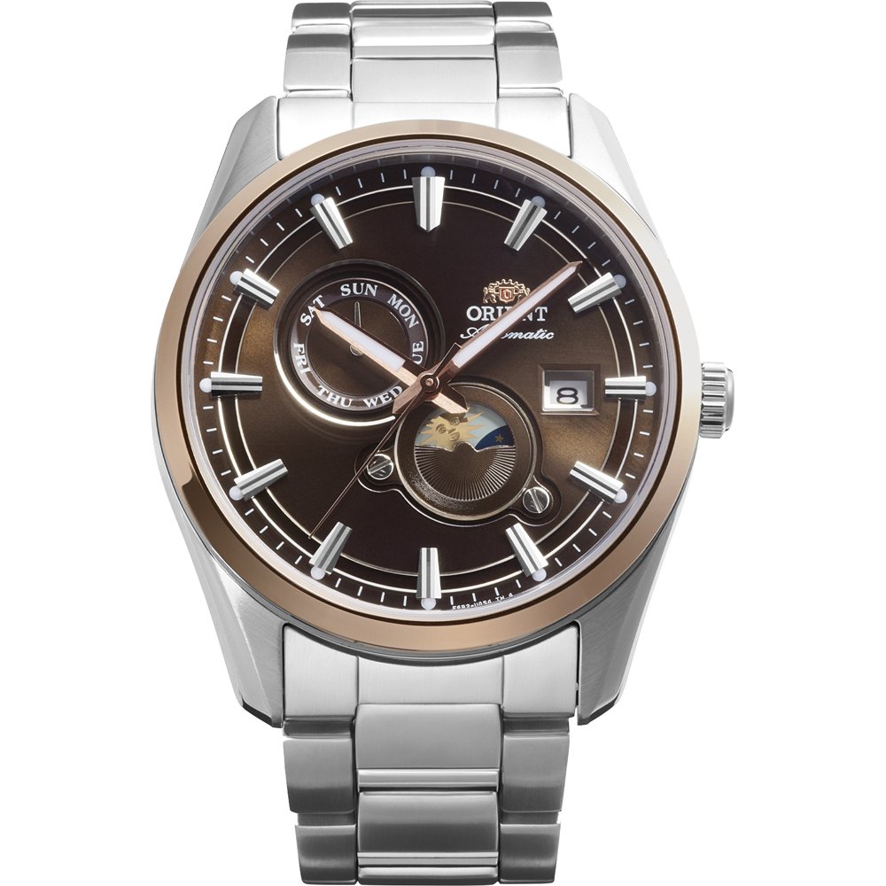 Orient Stretto RA-AK0313Y30B Stretto Sun Moon Horloge