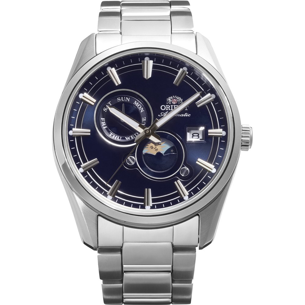 Orient Stretto RA-AK0315L30B Stretto Sun Moon Horloge