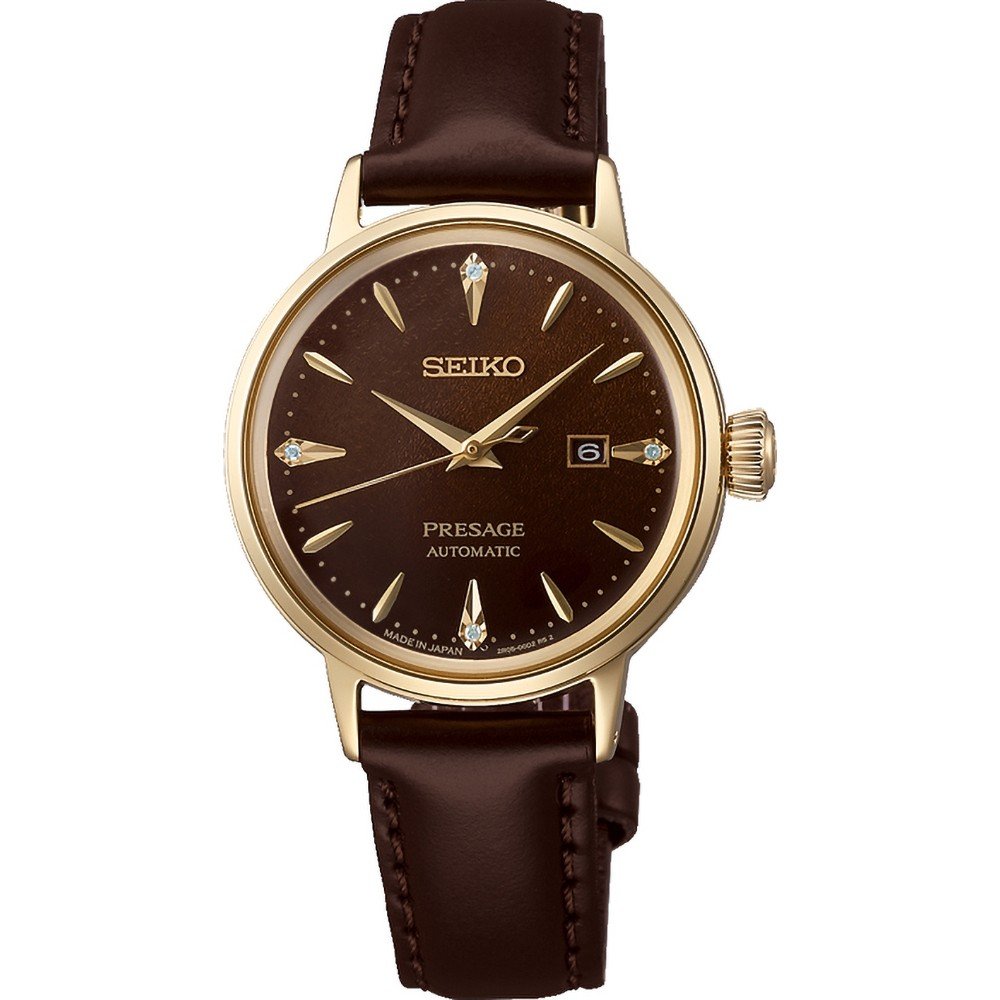 Seiko Cocktail Time SRE020J1 Presage - Cocktail Time ‘Jamaican Coffee’ Horloge
