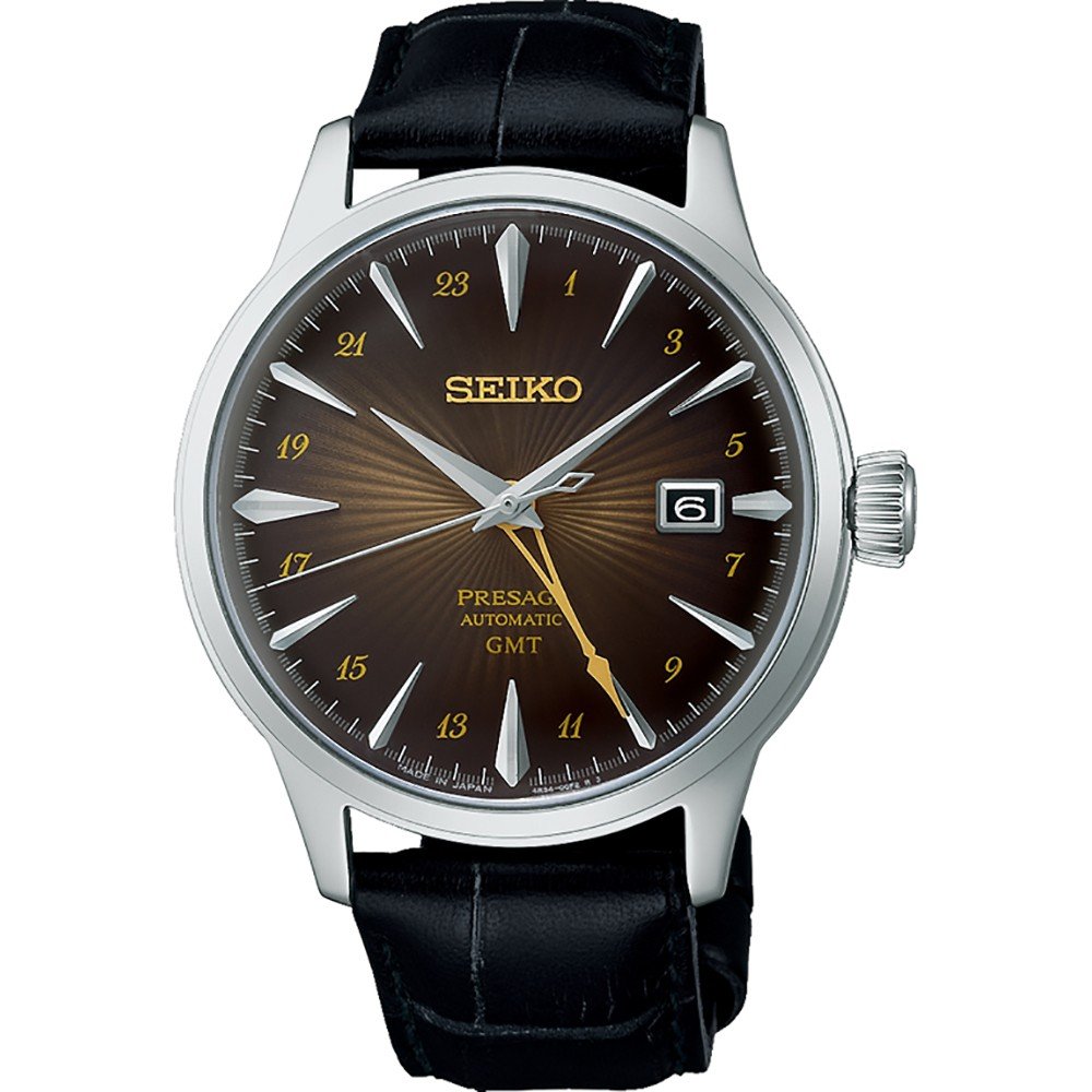 Seiko Cocktail Time SSK039J1 Presage - Cocktail Time ‘Rusty Nail’ Horloge