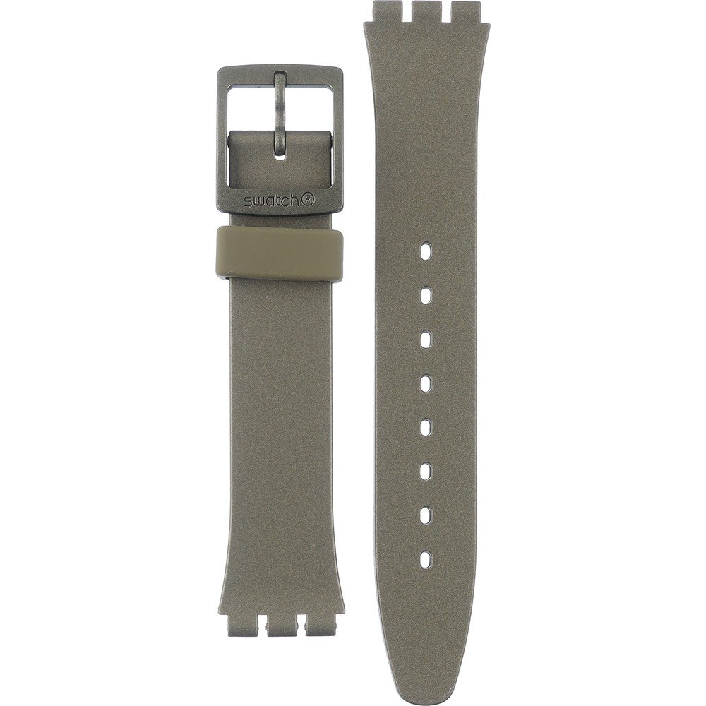 Swatch Plastic - Originals Medium (34mm) /Access/Solar/Musicall/Stop - G/SK/SL/SR/SS/SO28 AGG712 GG712 Pearly Green Horlogeband