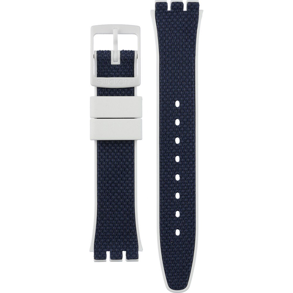 Swatch Plastic - Originals Medium (34mm) /Access/Solar/Musicall/Stop - G/SK/SL/SR/SS/SO28 AGW715 GW715 Navy Light Horlogeband