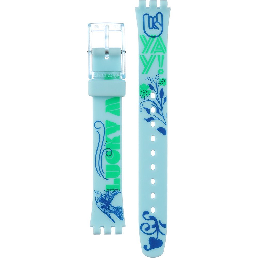Swatch Plastic - Originals Small (25mm) - L ALN157 LN157 #Greentouche Horlogeband