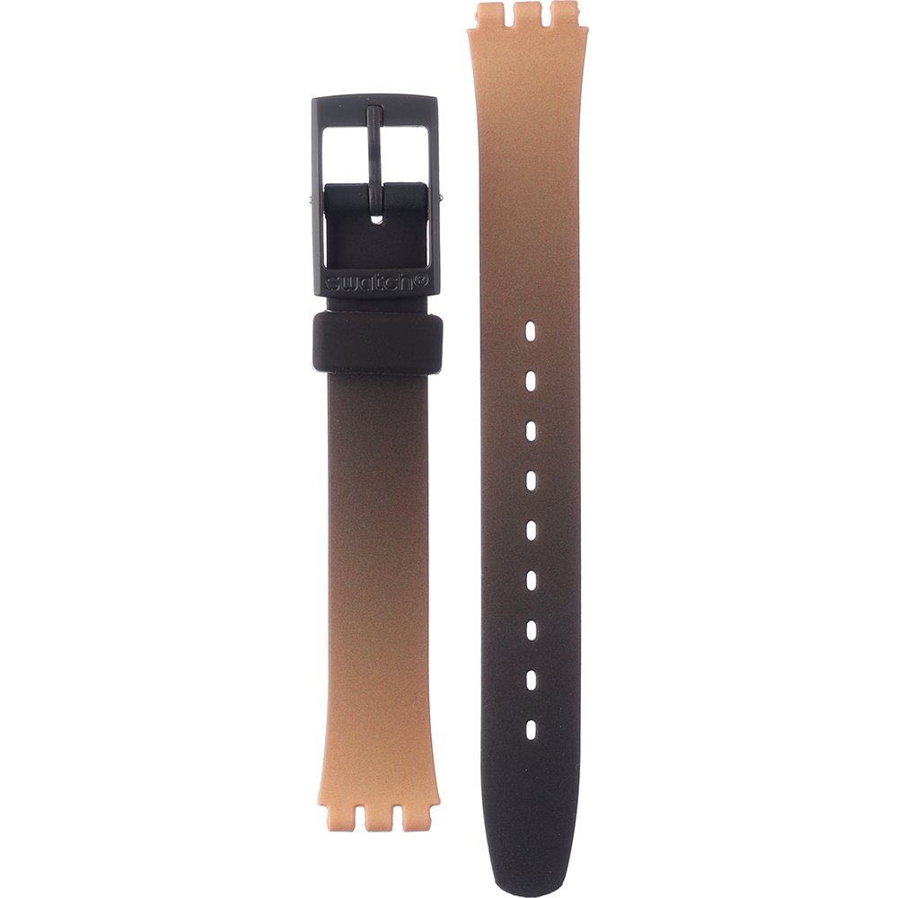 Swatch Plastic - Originals Small (25mm) - L ALT104 LT104 Espresso Charm Horlogeband
