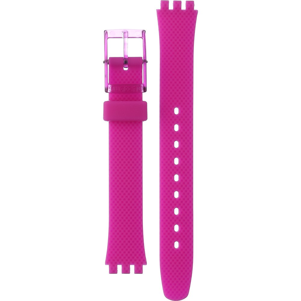 Swatch Plastic - Originals Small (25mm) - L ALV122 LV122 Magenta Weave Horlogeband