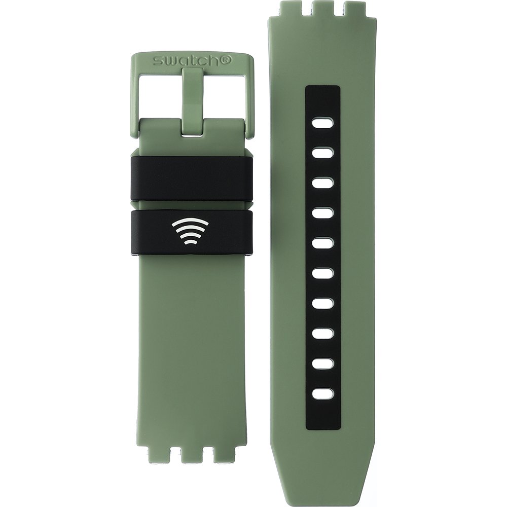 Swatch Plastic - BigBold - SB0/SO27 ASB05G108 SB05G108 Look right through green pay! Horlogeband