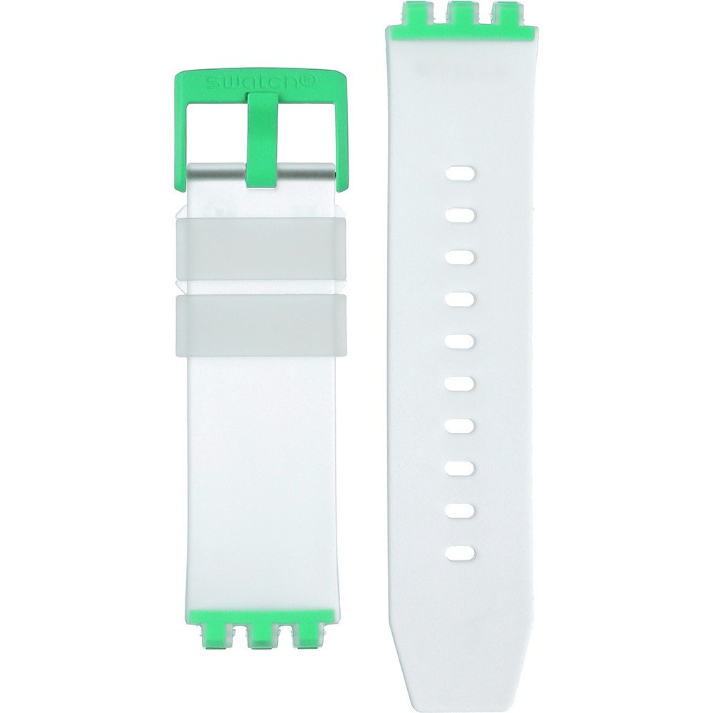 Swatch Plastic - BigBold - SB0/SO27 ASO27E104 SO27E104 GreenInJelly Horlogeband