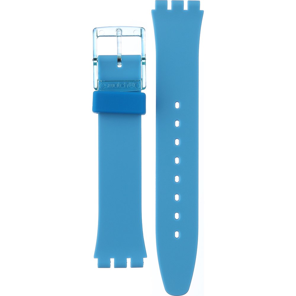 Swatch Plastic - Originals Medium (34mm) /Access/Solar/Musicall/Stop - G/SK/SL/SR/SS/SO28 ASO28S101 Turquoise Tonic Horlogeband