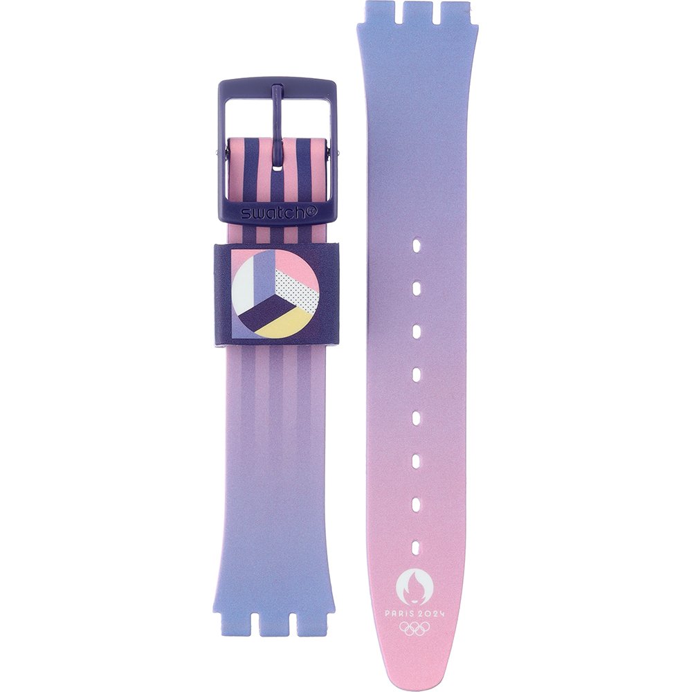 Swatch Plastic - Originals Medium (34mm) /Access/Solar/Musicall/Stop - G/SK/SL/SR/SS/SO28 ASO28V700 SO28V700 Purple Rollshot Horlogeband