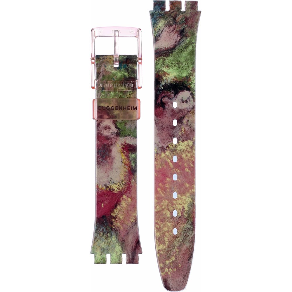 Swatch Plastic - Originals Medium (34mm) /Access/Solar/Musicall/Stop - G/SK/SL/SR/SS/SO28 ASO28Z131 SO28Z131 Degas dancers Horlogeband