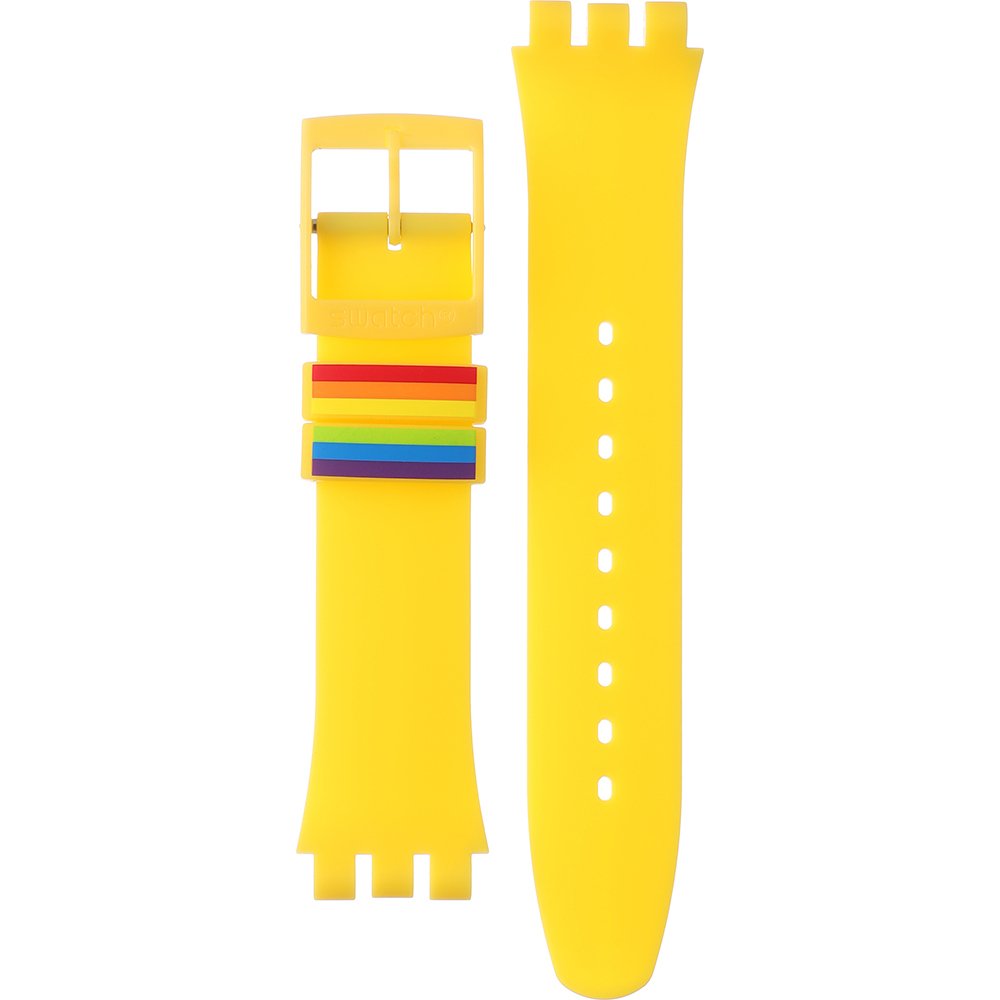 Swatch Plastic - Originals Large (41mm) SUO/SO29/SO32 ASO29J702 SO29J702 Proudly Yellow Horlogeband