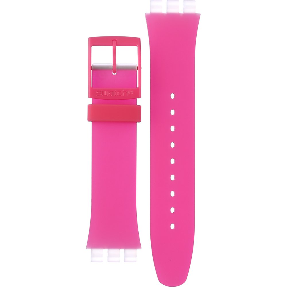 Swatch Plastic - Originals Large (41mm) SUO/SO29/SO32 ASO29K107 SO29K107 Pink Daze Horlogeband